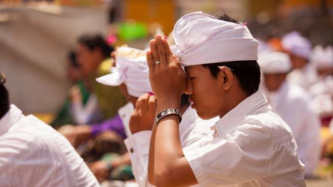 Perayaan Hari Raya Kuningan di Bali [Shutterstock]