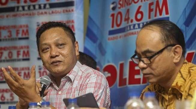 Diskusi bertajuk 'Menteri Ribut Bikin Ribet' yang digelar di Jakarta, Sabtu (5/3/2016), menghadirkan sejumlah pembicara dari berbagai kalangan. [Suara.com/Kurniawan Mas'ud]