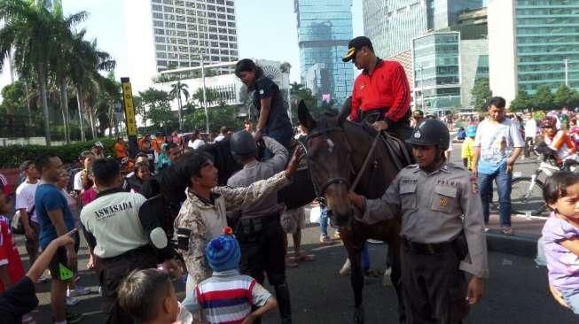 Diamankan Patroli Polisi Berkuda, CFD Bebas Tindak Kriminal