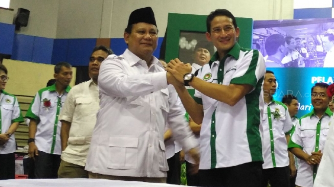 Prabowo Subianto Nilai Sandiaga Uno Seperti Salahudin Al Ayubi