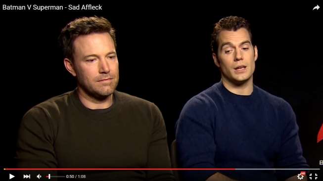 "Sad Affleck", Video Kocak Ben Affleck soal Batman v Superman