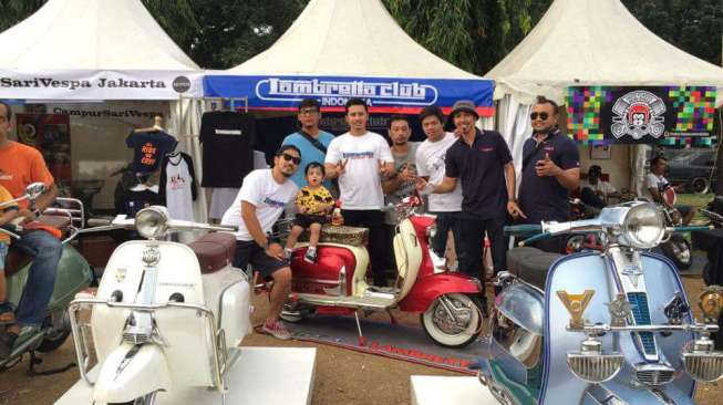 Pecinta Skuter Lambretta "Ngumpul" di Komunitas Ini