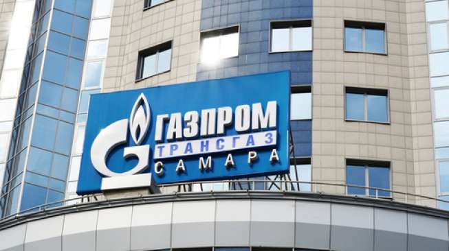 Perusahaan gas alam terbesar di Rusia, Gazprom. [Shutterstock]