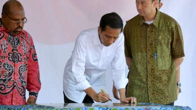 Presiden Jokowi Resmikan Pasar Mama-mama Papua