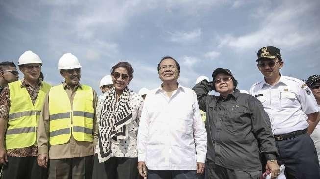 Sejumlah Menteri Datangi Pulau Reklamasi Jakarta