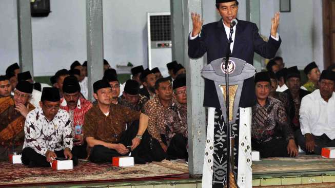 Jokowi Peringati Isa Miraj di Ponpes