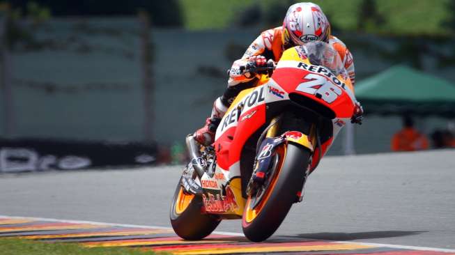 Latihan Perdana MotoGP Prancis, Pedrosa Tercepat, Lorenzo Kedua