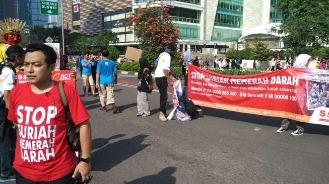 Ada Aksi "Stop Suriah Memerah Darah" di Car Free Day