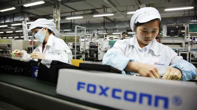 Ilustrasi pabrik Foxconn. [Foxconn]