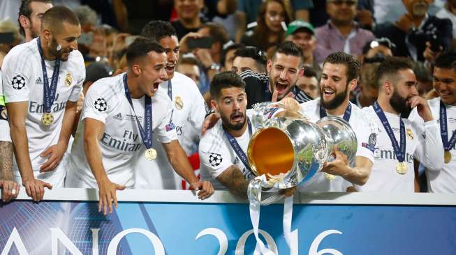 Real Madrid, juara Liga Champions musim 2015/16 [Reuters]