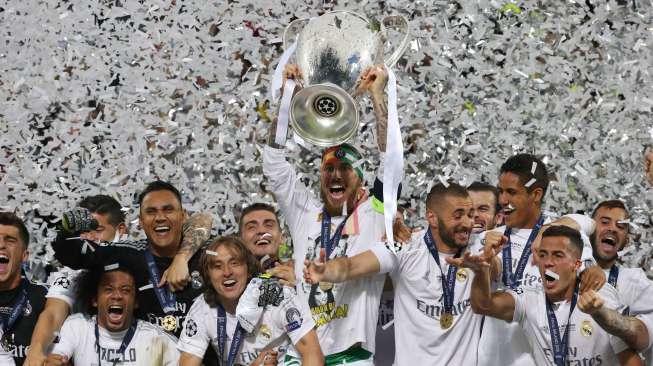 Real Madrid, juara Liga Champions musim 2015/16 [Reuters]