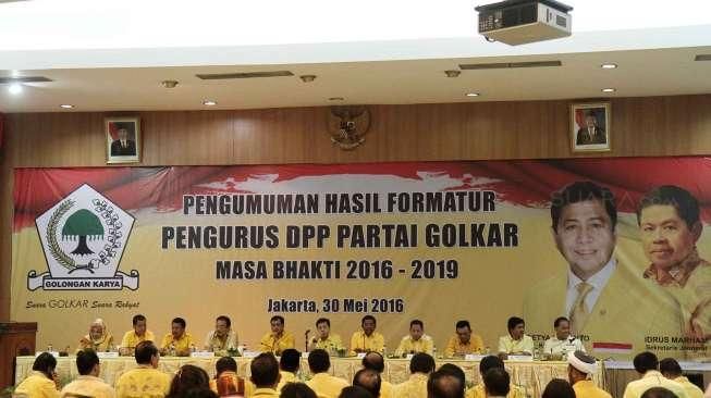 Novanto Umumkan Kepengurusan Partai Golkar