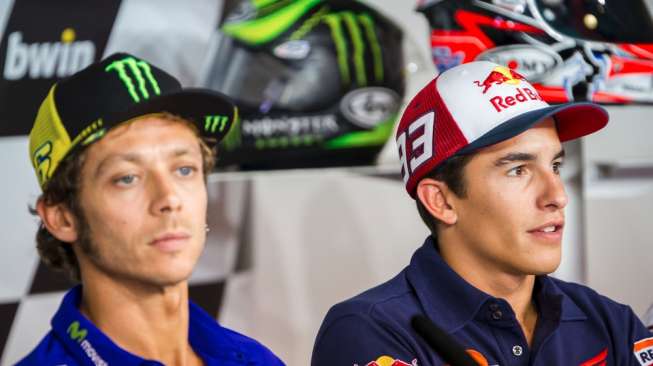 Kalah Duel dengan Rossi di GP Spanyol, Ini Komentar Marquez
