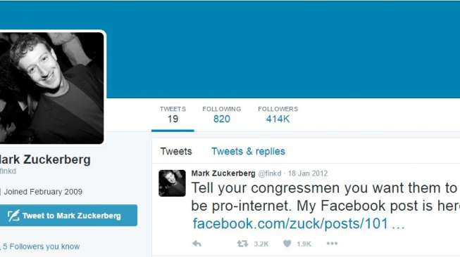 Akun-akun Media Sosial Pendiri Facebook Dicuri Peretas