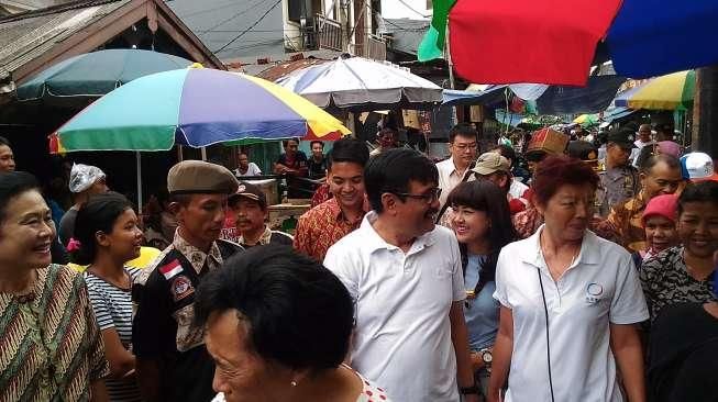 Wagub DKI Djarot Kunjungi Pasar Petak Sembilan