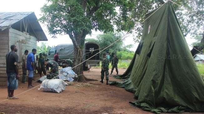 Suasana Ramadan TNI dan Warga di Wilayah Paling Timur Indonesia