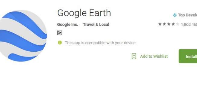 Google Earth Kini Lebih Terang dan Fokus