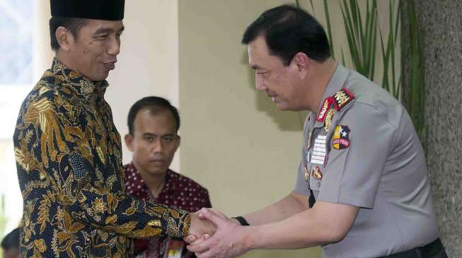 Jokowi Hadiri Syukuran Hari Bhayangkara