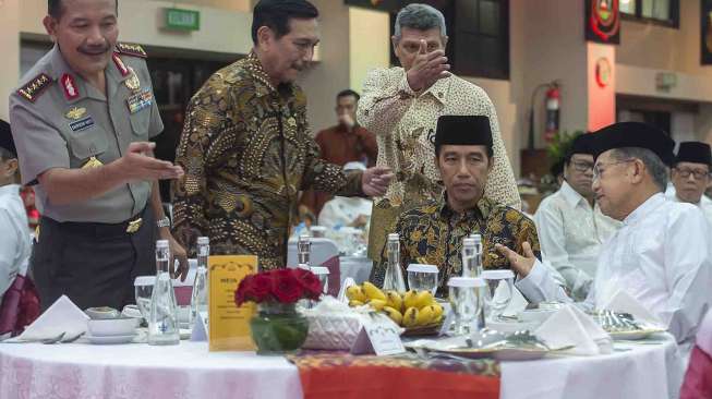 Jokowi Hadiri Syukuran Hari Bhayangkara