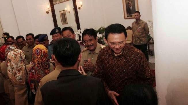 Ahok Halal Bihalal di Balai Kota