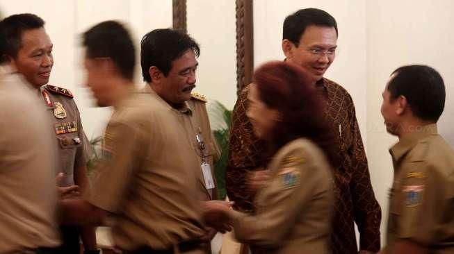 Ahok Halal Bihalal di Balai Kota