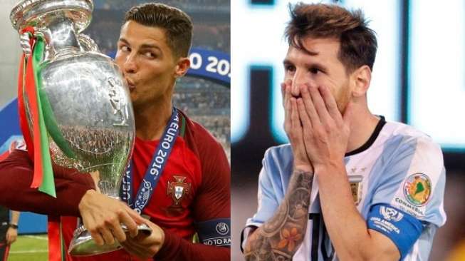 CR7 Jadi Favorit Raih Ballon d'Or, Messi Terlempar dari 3 Besar?