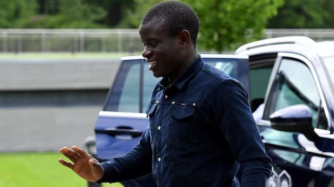 Pemain internasional Prancis N'Golo Kante. FRANCK FIFE / AFP