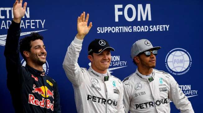 Rosberg Raih Pole GP Jerman, Rio Start di Posisi ke-19