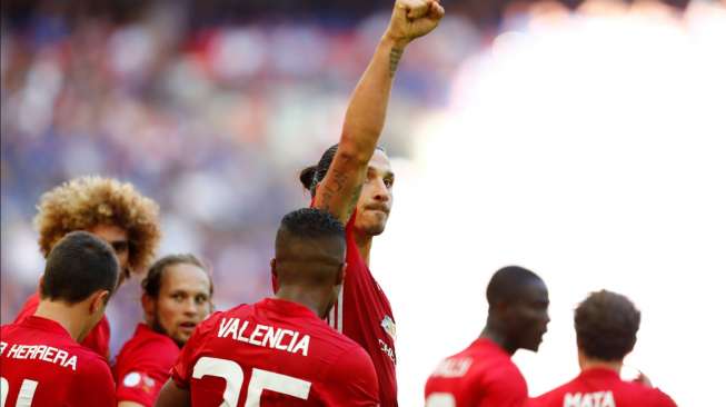 Tekuk Leicester City, Ibrahimovic Jadi Pahlawan MU-nya Mourinho