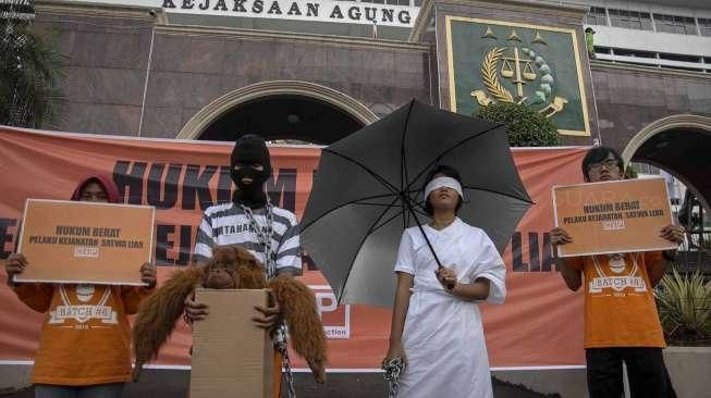 Protes Kejahatan Satwa Liar di Indonesia