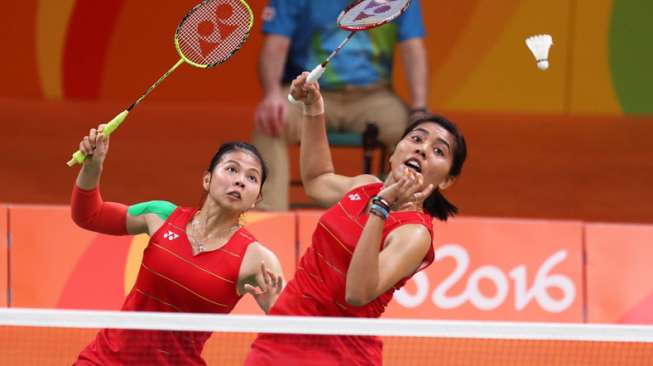 Ganda putri Indonesia, Greysia Polii/Nitya Krishinda Maheswari [Badminton Photo/Yves Lacroix]