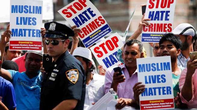 New York Heboh Teror Pesan Kebencian ke Polisi Beragama Islam