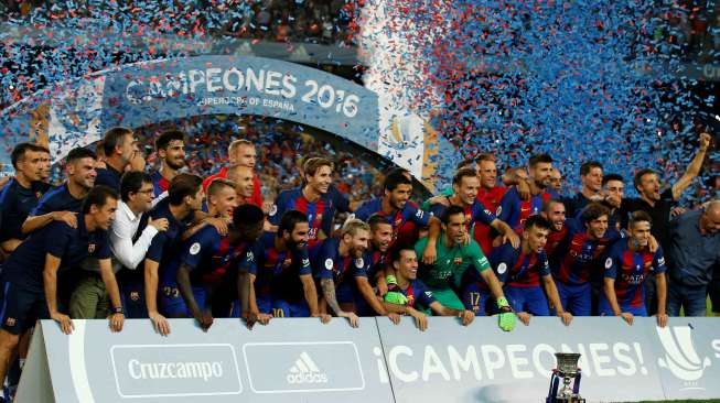 Redam Perlawanan Sevilla, Barcelona Juara Piala Super Spanyol