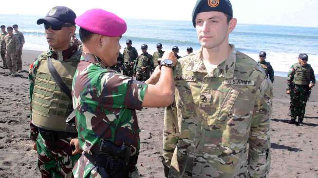 Marinir Indonesia Latihan Bersama US Army