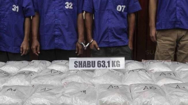 Kapolri Rilis Sabu 63,1 Kg