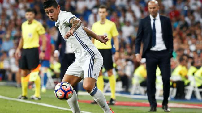 Madrid Menang, Zidane Beri Pujian Khusus pada James