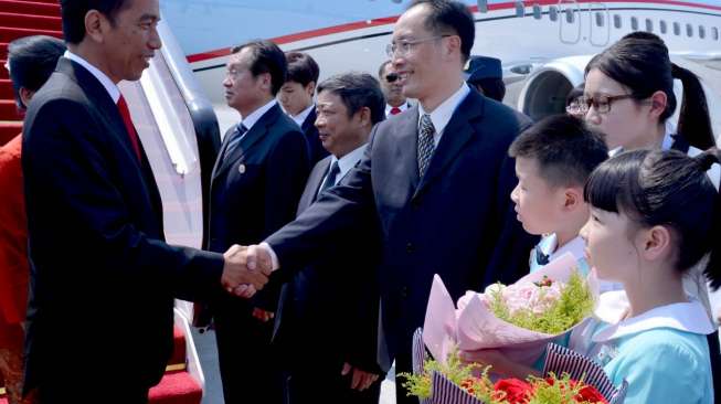 Presiden Jokowi Telah Tiba di Hangzhou