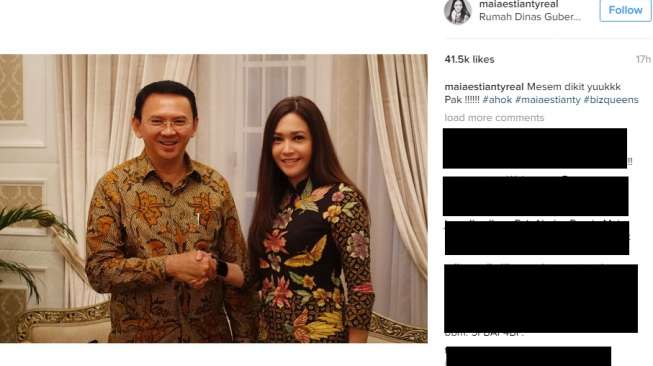 Ahok Sebut Ajukan Maia Estianty Jadi Calon Wakil Gubernurnya