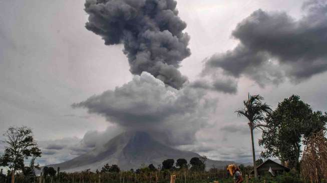 Gunung Sinabung Kembali 'Batuk', Warga Diminta Waspada