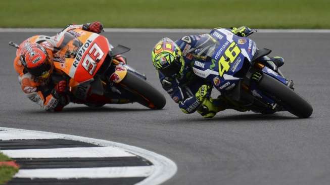 Terlibat Duel Sengit dengan Marquez, Rossi: Dia Memang Agresif