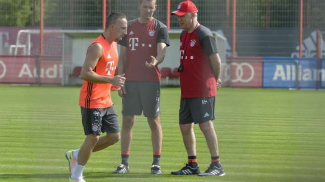 Remehkan Guardiola, Ribery Kasih Jempol buat Ancelotti