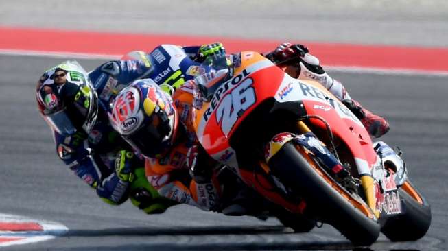 Start Posisi Delapan, Pedrosa Melesat Ungguli Rossi di Misano