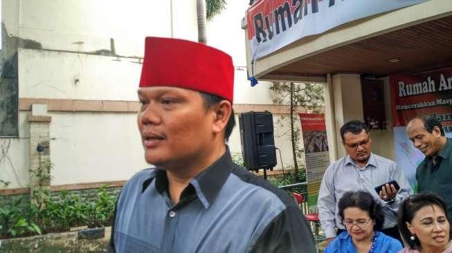 Wakil Ketua Umum Bamus Betawi, Muhammad Rifki atau karib disapa Eky Pitung. [Suara.com/Ummi Hadyah Saleh]