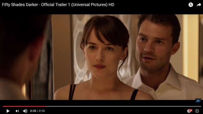 Jumlah Penonton Trailer "Fifty Shades Darker" Catat Rekor