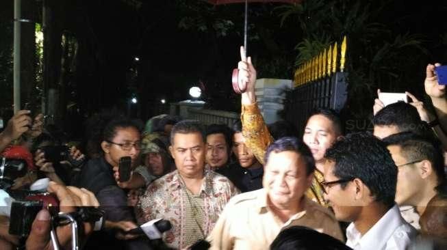 Prabowo Isyaratkan Sandiaga Uno Tetap Jadi Cagub DKI