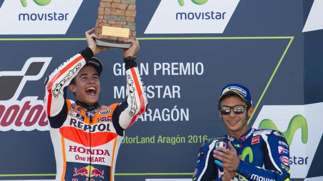 Kalah di Aragon, Rossi Enggan Pikirkan Gelar