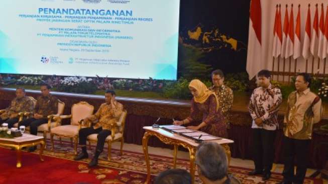 Presiden Jokowi Optimis Proyek Palapa Ring Tuntas di 2019
