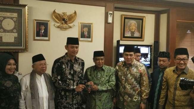 Agus-Silvy Datangi Kantor PBNU dan Muhammadiyah