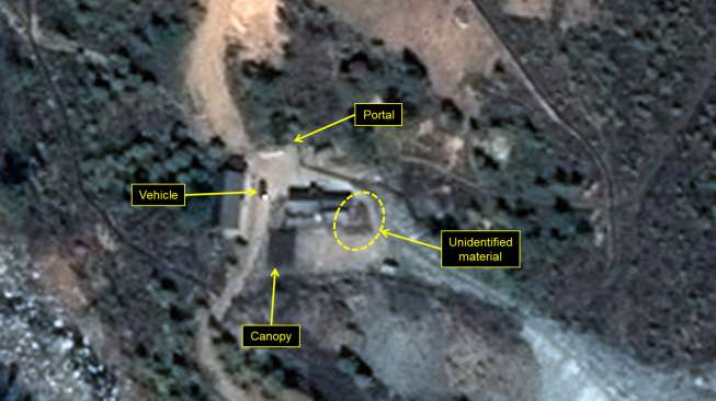 Aktivitas Uji Coba Nuklir di Korea Utara dari Foto Satelit