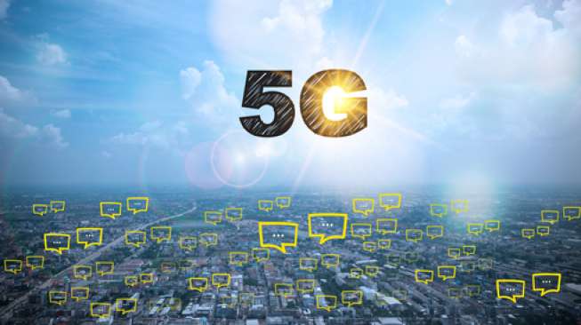 Ilustrasi jaringan 5G (Shutterstock).